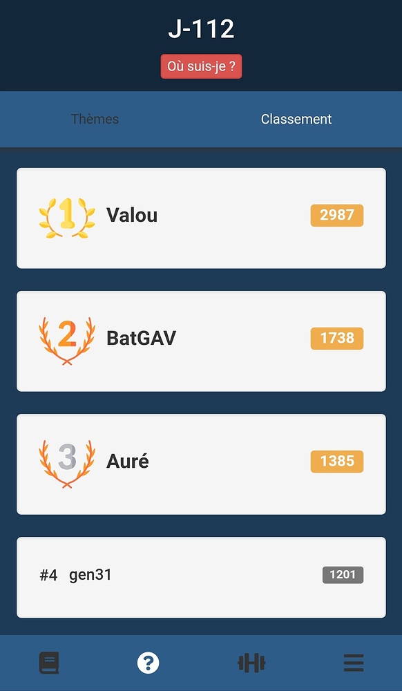 Application pour préparer le concours SOG 2021 (interne & externe) et